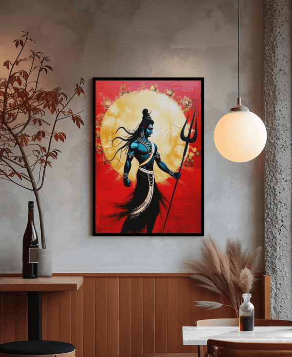 Shankara Abstract Lord Shiva Wall art