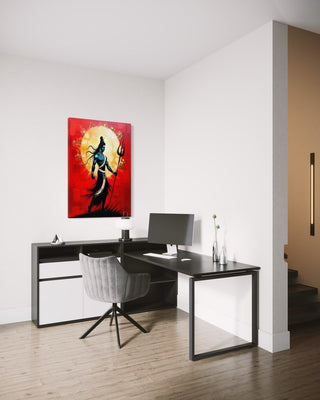 Shankara Abstract Lord Shiva Wall art